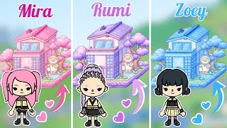 NEW UPDATE😱Rumi & Mira & Zoey in New Apt. | Toca Boca House Ideas(House Design)TocaLifeWorld