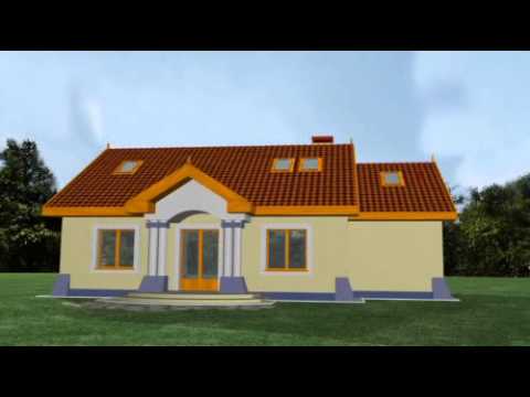 WRZOS A  z garażem - projekt domu pracowni Horyzont