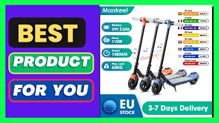 Mankeel MK029 Electric Scooter, 6.5'' Foldable E-Scooter for Kids Ages