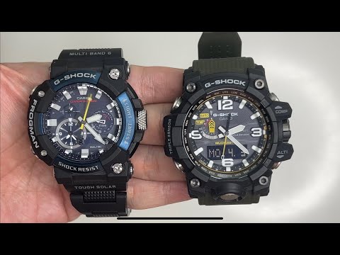 A Few Fair Watches - Casio G-Shock Frogman GWF A1000C-1A with comparison with Mudmaster GWG-1000-1A