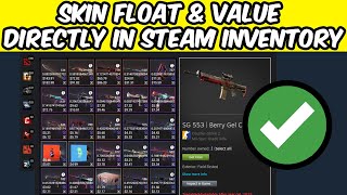 How to Check CS2 Skin Float and Value in Steam Inventory