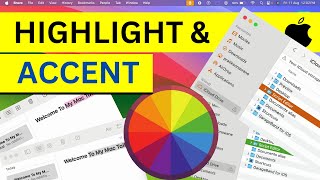 Mac Highlight & Accent Color Change - Mac Theme Change