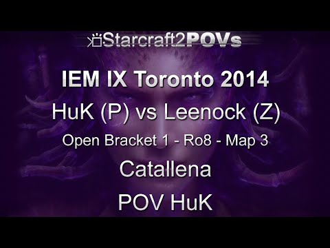 SC2 HotS - IEM IX Toronto 2014 - HuK vs Leenock - OB1 Ro8 - Map 3 - Catallena - HuK