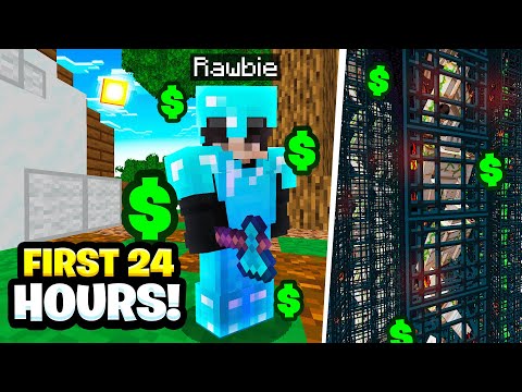 Rawbie - OUR *INSANE* FIRST 24 HOURS OF THE SEASON! | Minecraft Skyblock | Complex Skyblock [1]