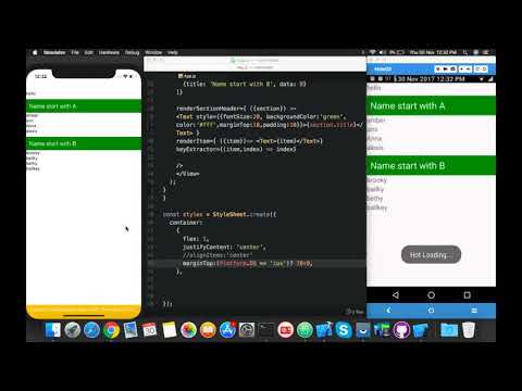 React Native Sectionlist Mobile App Development With React Native