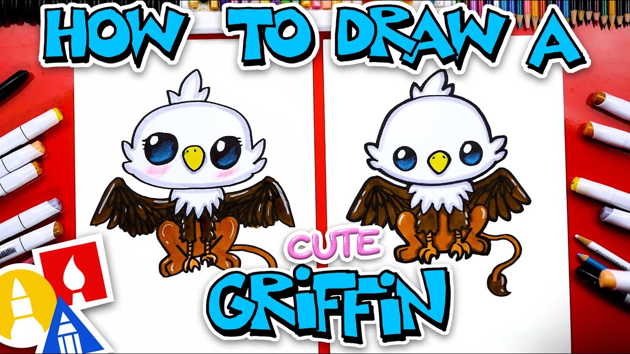 How To Draw A Cute Cartoon Griffin