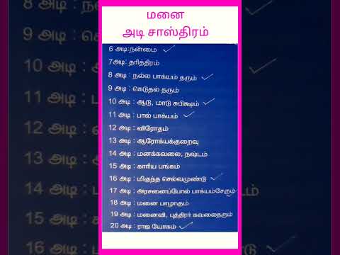 மனை அடி சாஸ்திரம் | Best Way To Get Rich Quickly | 6 To 20 Feet | tamil online astro nv ganapathii