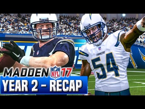 Madden 17 Chargers Franchise Year 2 - Recap, Stats, & Awards | Ep.43