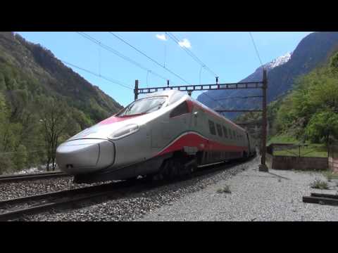 ETR 610 FRECCIARGENTO TRENITALIA TRANSITA A BIASCHINA.(CH) 24 - 4 - 2016