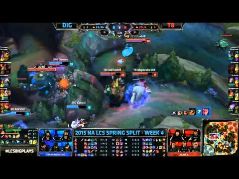 Team Dignitas vs Team 8 - HIGHLIGHTS - NA LCS Spring 2015 - W4D2 - Season 2015 - League of Legends