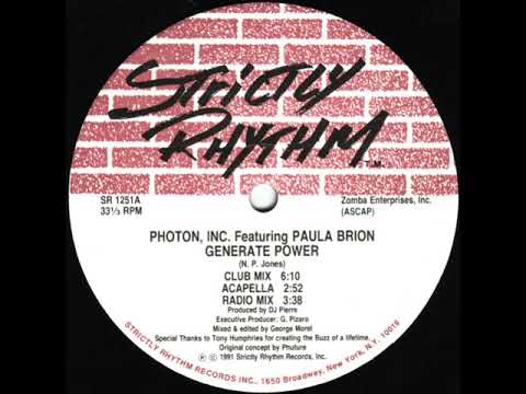 Photon, Inc. Featuring Paula Brion – Generate Power - (Radio Mix)