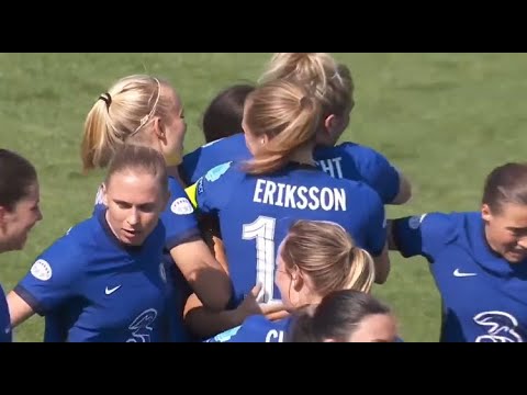 CHELSEA VS WOLFSBURG PERNILLE HARDER SCORES!  MAGDA ERIKSSON MOMENTS AND CLOSEUPS!