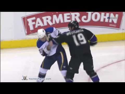 Cam Janssen vs Kevin Westgarth Mar 17, 2011