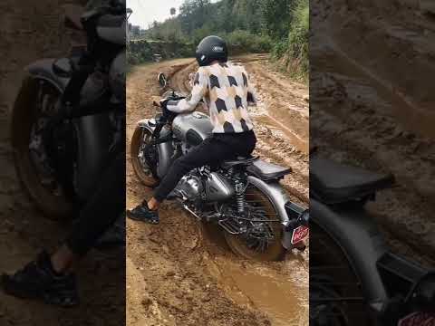 Royal Enfield Max Power Test in Mud #shorts