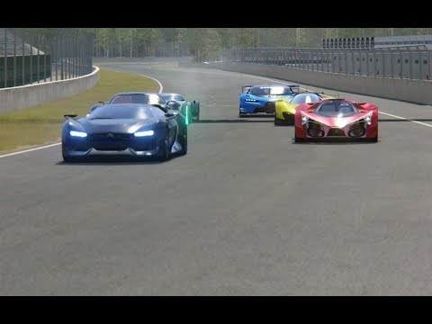 Bugatti Vision GT vs Concept Cars at Sveg