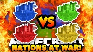 Minecraft NATIONS AT WAR! (New Map, Conquer Enemy Capitals &amp; Fight!) #2 | w/ Preston &amp; Vikkstar123