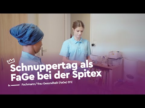 Schnuppere Fachmann/-frau Gesundheit (FaGe) EFZ bei der Spitex