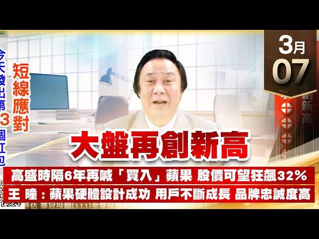 【王者至尊】 王曈 0307《【大盤再創新高】》科妍再創新高 保勝光學⊕⊕⊕⊕⊕ 短線應對｜【三冠王+光學王+安控王】加入line@ king5588