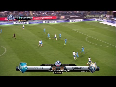 Igor Smolnikov's goal. Zenit vs Dynamo | RPL 2014/15