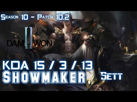 DWG Showmaker SETT vs SYLAS Mid - Patch 10.2 KR Ranked