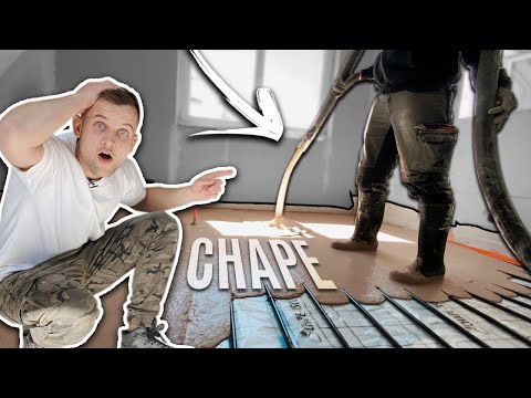 WE POUR THE SCREED (+ UNDERFLOOR HEATING) - THICKNESS 30