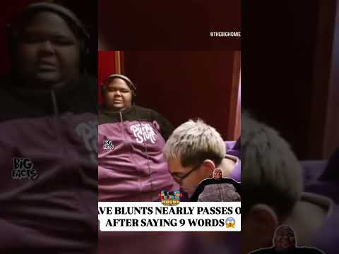 Dave Blunt says nine words and almost passes out 