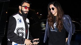 Lovebirds Deepika Padukone And Ranveer Singh Leave For Dubai