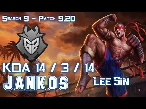 G2 Jankos LEE SIN vs JARVAN IV Jungle - Patch 9.20 EUW Ranked