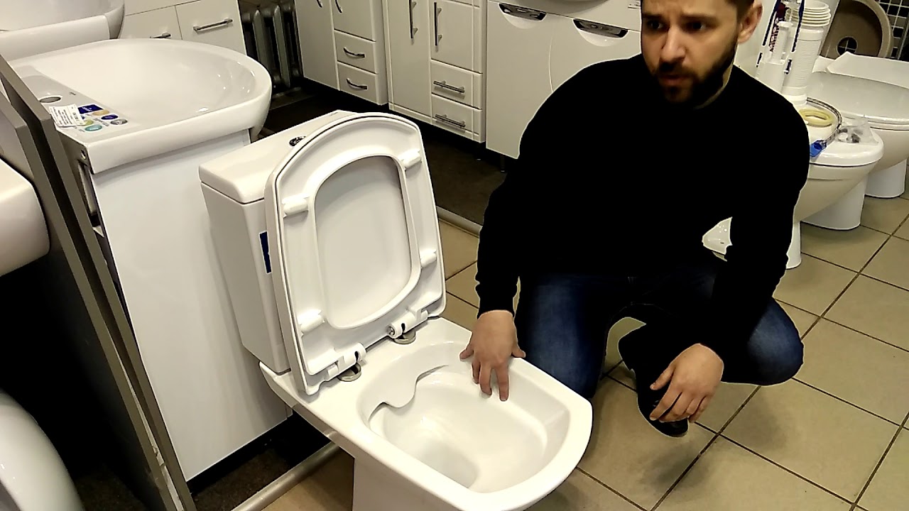 Унитаз Cersanit CARINA CleanOn 011/ K31-050 с сиденьем из дюропласта