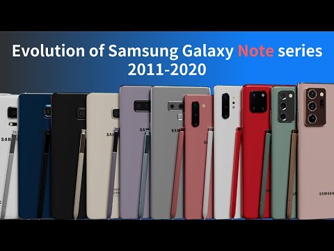 Evolution of Samsung Galaxy Note series 2011-2020