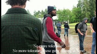 "NO MORE TOLERANCE!": Evergreen students F-bomb and assault peaceful Christians