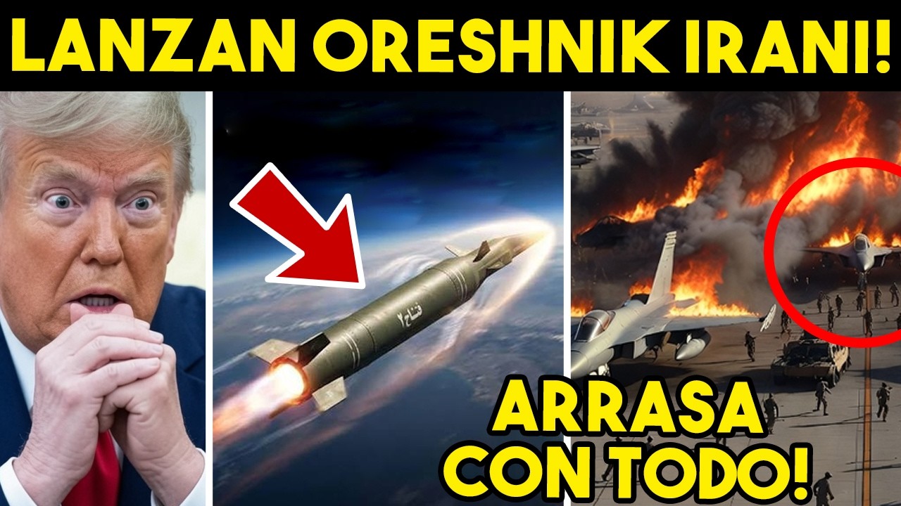 IMPARABLE! IRAN LANZA SU ORESHNIK, TRUMP ESCONDE TODO. VAN POR ARRESTO DE NETANYAHU EN EEUU.