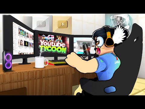 COMO VIRAR UM YOUTUBE FAMOSO NO ROBLOX!! [Youtuber Tycoon!] - ROBLOX