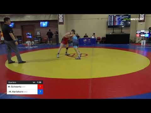 2018 Marine Corps US Open/UWW Junior Greco Roman 63 Quarters - Mosha Schwartz (X-Ca) Vs. Mason Har