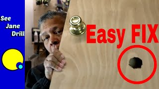 SUPER EASY Repair a HOLE in a HOLLOW CORE DOOR