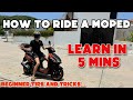 How To Ride A Moped Scooter For Beginners