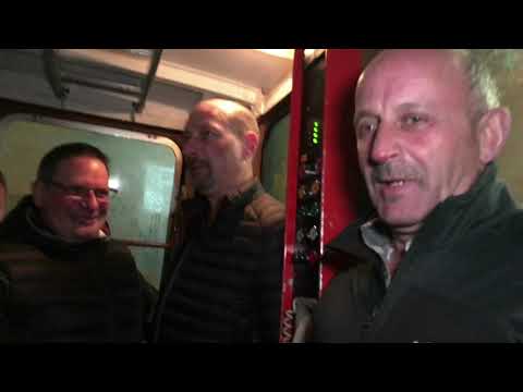 Letzte Fahrt der Luftseilbahn Gspon-Staldenried