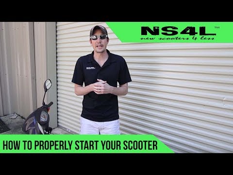 How to properly start scooter