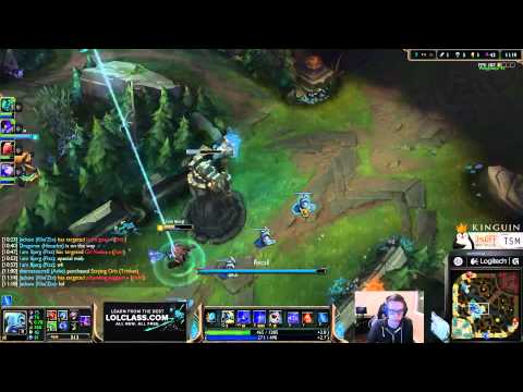 Bjergsen vs Keane - Fizz vs Azir Mid - League of Legends Gameplay