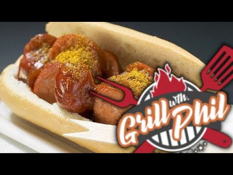 CurryWurst - Schiffchen / im Brötchen überbacken