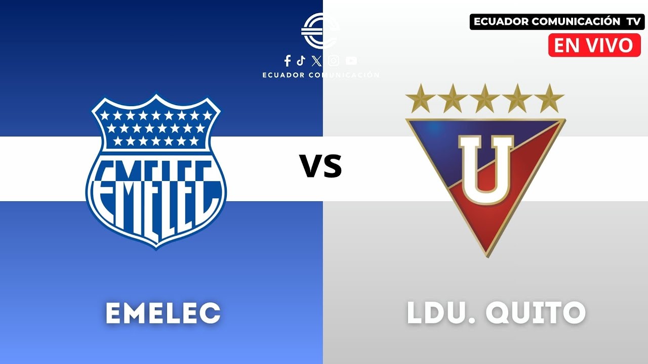 Liga de Quito remonta 2-1 a Emelec en Capwell con gol agónico de Medina: Toma ventaja en semifinal ida Copa Ecuador