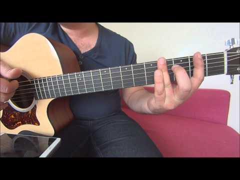 Love - Musiq Soulchid acoustic guitar tutorial bass line and chords