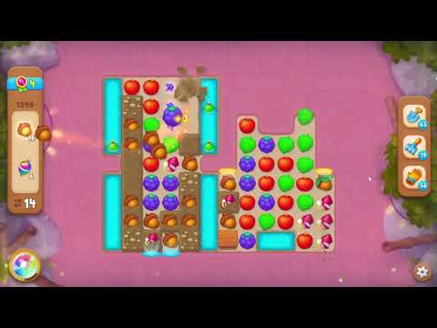 Gardenscapes 1898 Level - 17 moves - NO BooSTERS