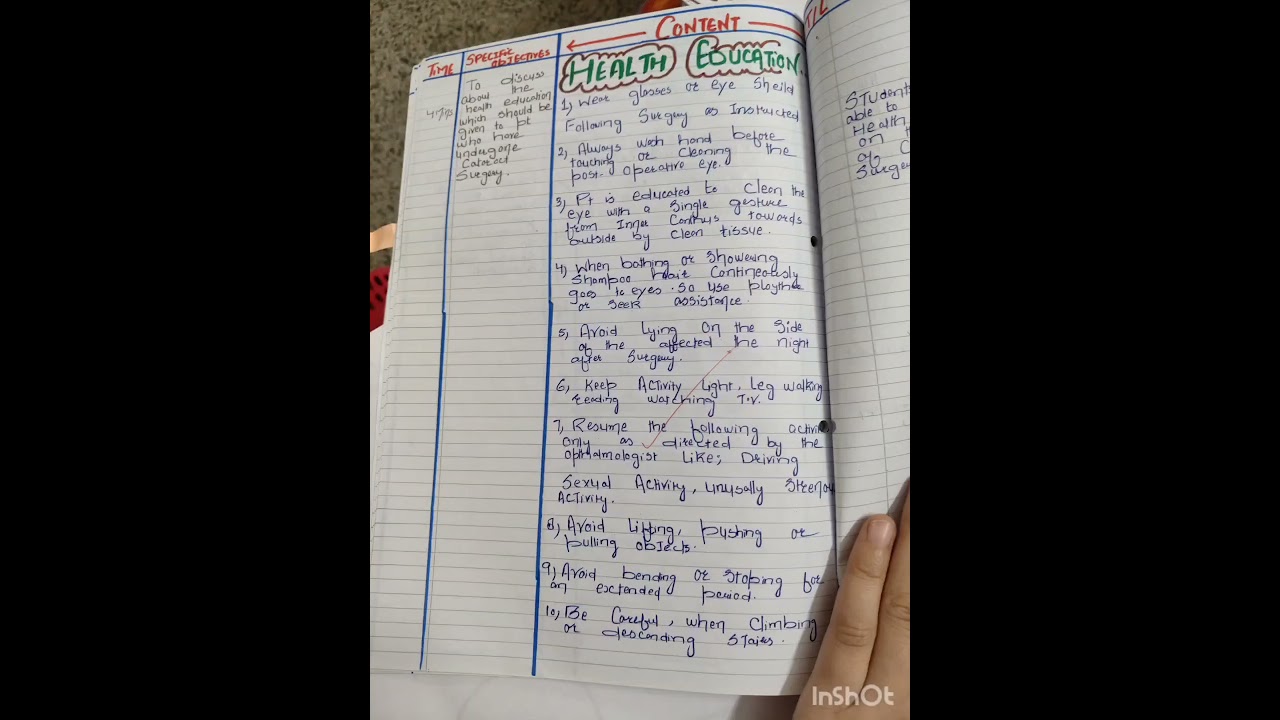 lesson plan on cataract (bsc 2nd year)...