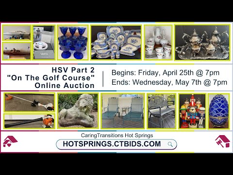 Hot Springs Village "On The Golf Course" Part 2 Online Auction 1