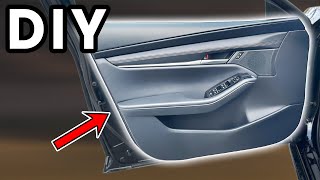DIY 2019-2026 Mazda 3 Front Door Panel Removal | How To Remove Mazda 3 Door Panels