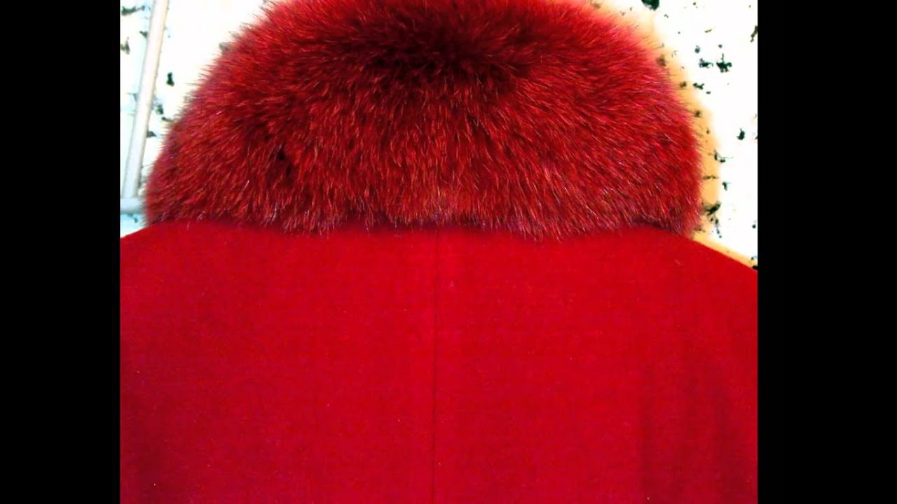 Watch video Vintage USA Red Lambs Wool Real Fur Collar Mod Princess Trench Coat Jacket Sz S Now Vintage USA Red Lambs Wool Real Fur Collar Mod Princess Trench Coat Jacket Sz S