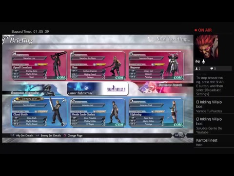 Dissidia Final Fantasy NT some gauntlet matches