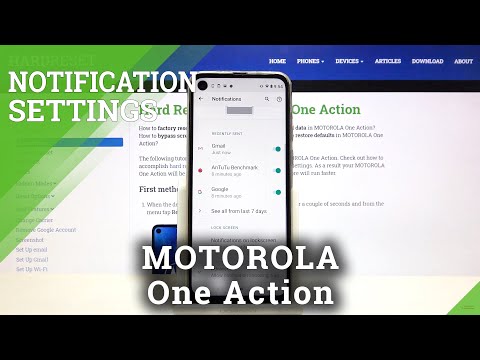 How to Personalize Notifications on MOTOROLA One Action – Notifications Settings