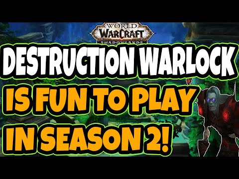Season 2 Destruction Warlock is SUPER Fun! Ranked Arenas Chaos Bolt Legendary Shadowlands 9.1